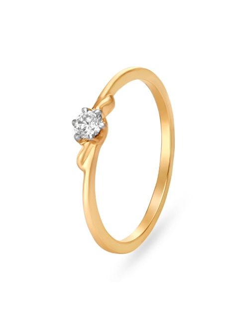 

Mia by Tanishq 14KT Gold Ring for Women with Studded Diamond