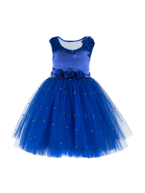 

Toy Balloon kids Girls Blue Embellished Fit and Flare Dress