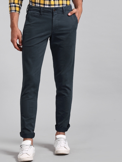 

GAP Men Blue Slim Fit Solid Regular Trousers