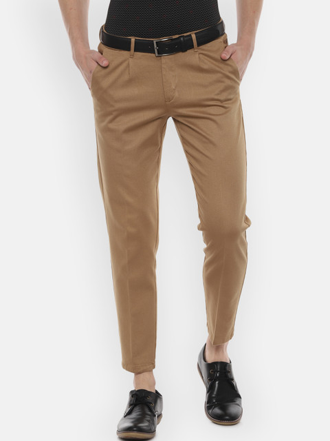 

Allen Solly Men Brown Slim Fit Solid Chinos