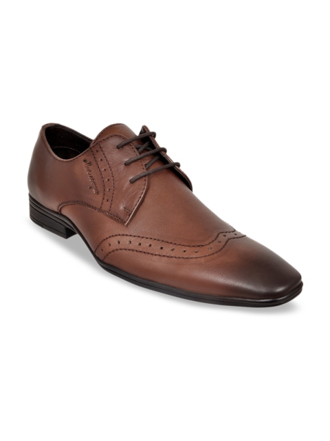 

Allen Cooper Men Brown Solid Formal Leather Derbys