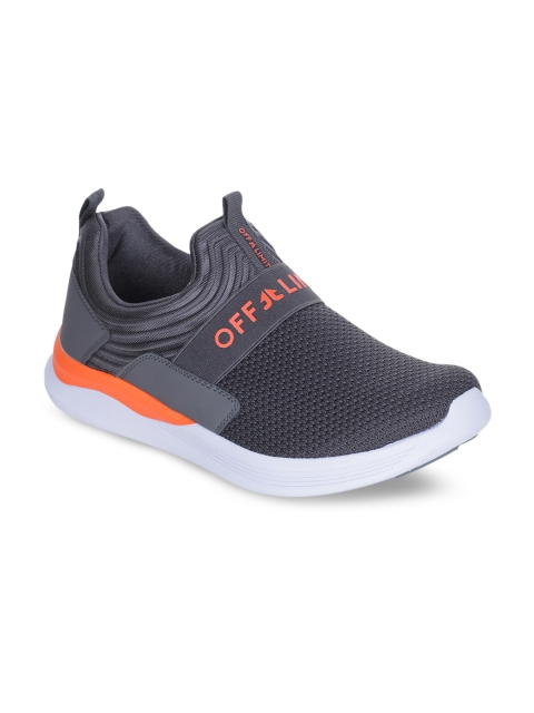 

OFF LIMITS Men Grey Textile Walking Shoes