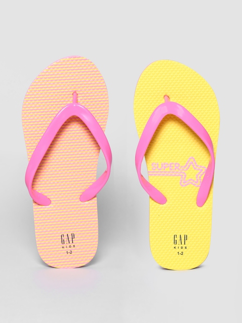 

GAP Girls Pink Solid Thong Flip-Flops