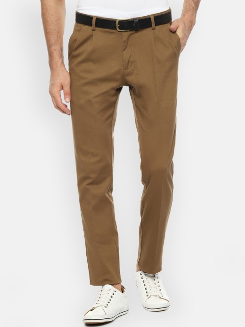 

Allen Solly Men Khaki Regular Fit Solid Chinos