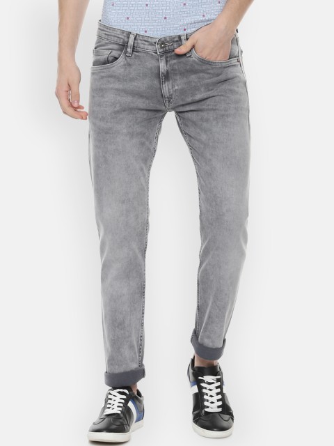 

Solly Jeans Co. Men Grey Skinny Fit Mid-Rise Clean Look Stretchable Jeans