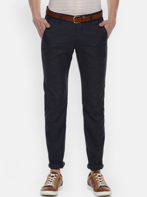 

Allen Solly Men Navy Blue Slim Fit Solid Chinos