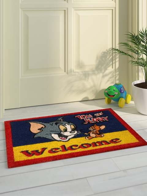 

Saral Home Unisex Multi-Coloured Tom & Jerry Printed Printed Coir Doormats