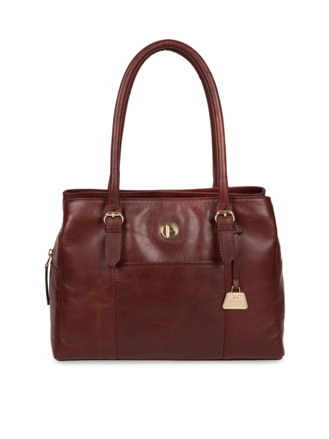 

PURE LUXURIES LONDON Women Brown Solid Genuine Leather Fleur Shoulder Bag