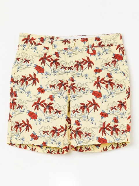 

Fame Forever by Lifestyle Boys Yellow Printed Regular Fit Regular Shorts