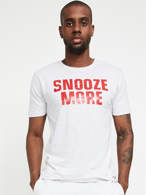 

Fame Forever by Lifestyle Men White Printed Round Neck T-shirt