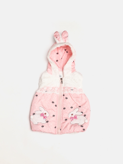 

The Sandbox Clothing Co. Girls Pink Printed Windcheater Jacket