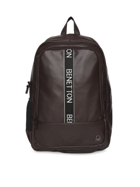 

United Colors of Benetton Unisex Brown Solid Backpack