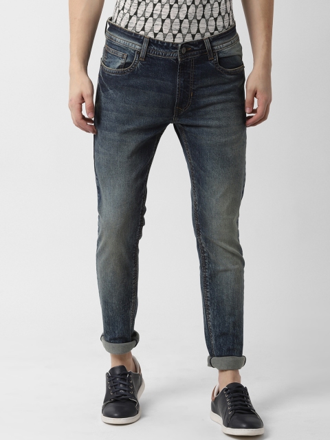 

Peter England Casuals Men Blue Slim Fit Mid-Rise Clean Look Jeans