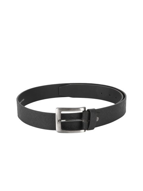 

Red Tape Men Black Textured Leather Belt