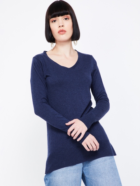 

Fame Forever by Lifestyle Women Navy Blue Solid Sweater