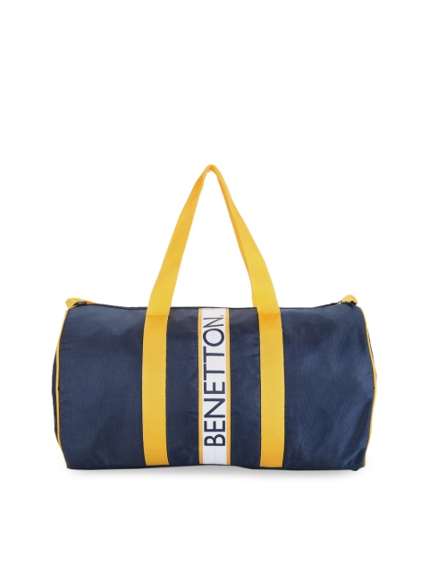 

United Colors of Benetton Unisex Navy Blue Solid Small Duffel Bag
