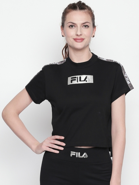 

FILA Women Black Printed NELLIE Top