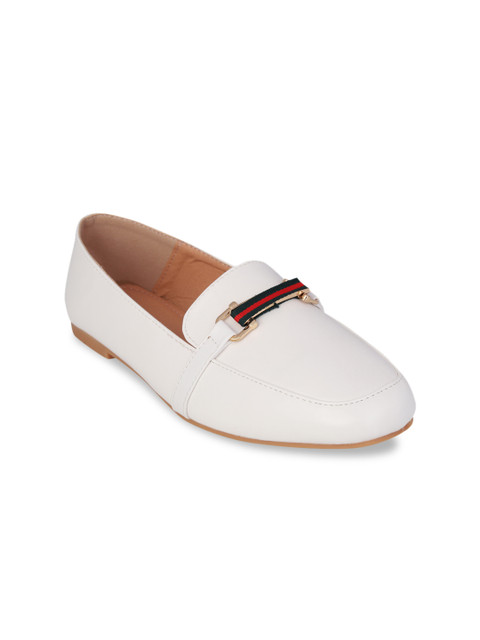 

pelle albero Women White Loafers