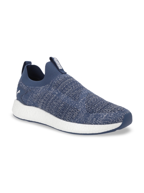 

Puma Unisex Blue Textile NRGY Neko Slip-On One8 Running Shoes