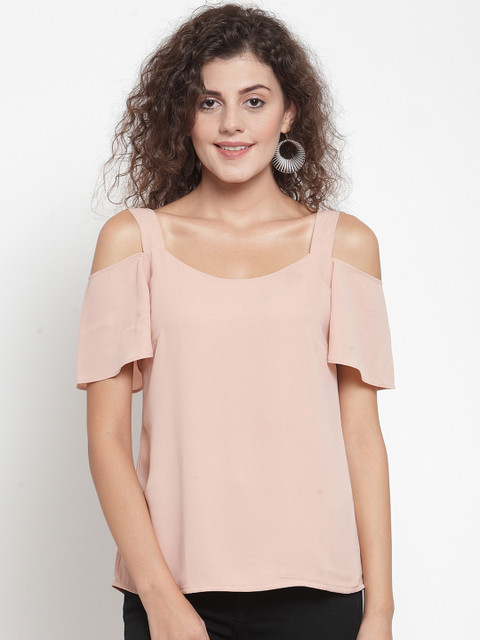 

DUDITI Women Beige Solid Regular Top