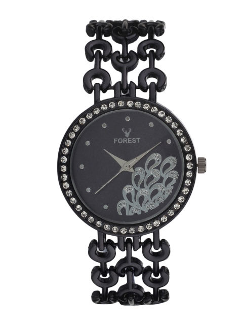 

Hobforestessentials Women Black Analogue Watch FR-245