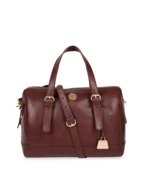 

PURE LUXURIES LONDON Women Brown Solid Genuine Leather Iris Handbag