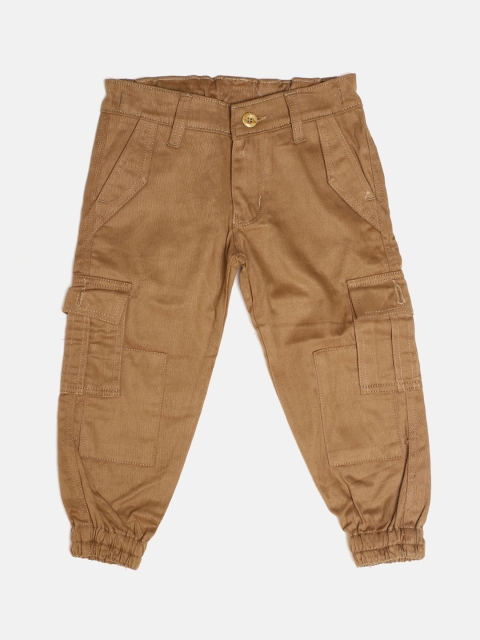 

The Sandbox Clothing Co. Boys Beige Loose Fit Solid Joggers