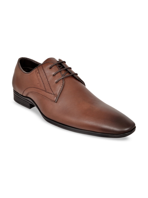 

Allen Cooper Men Brown Solid Formal Leather Derbys