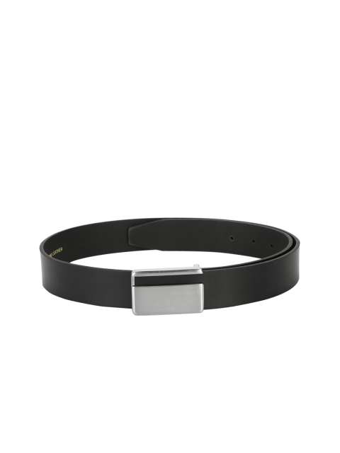 

Red Tape Men Black Solid Leather Belt
