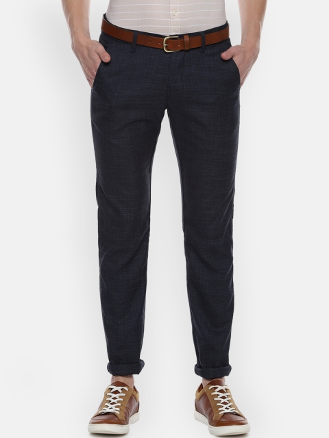 

Allen Solly Men Navy Blue Slim Fit Solid Chinos