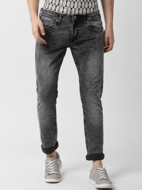 

Peter England Casuals Men Grey Skinny Fit Mid-Rise Clean Look Jeans