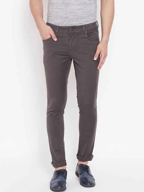 

American Archer Men Brown Skinny Fit Low-Rise Clean Look Stretchable Jeans