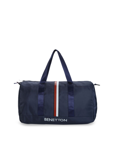 

United Colors of Benetton Unisex Navy Blue Solid Small Duffel Bag