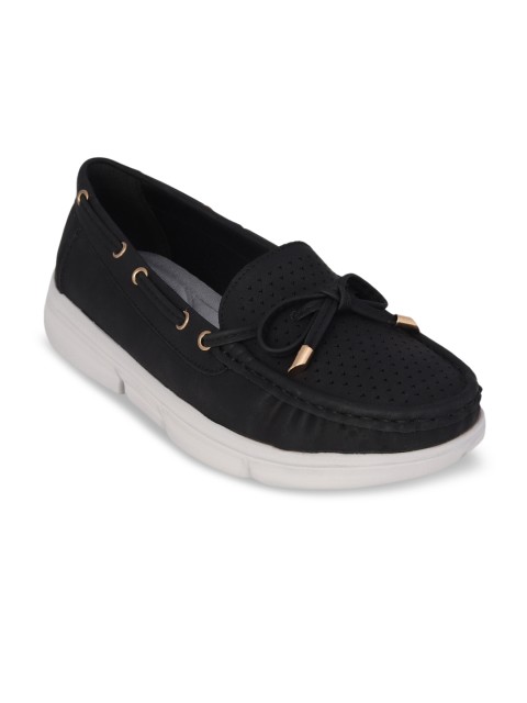 

pelle albero Women Black Boat Shoes