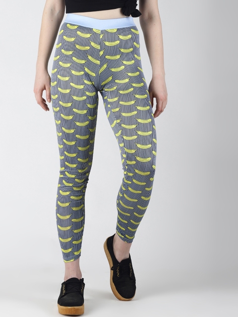 

Blue Saint Women Blue Printed Ankle-Length Leggings