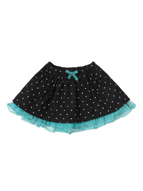 

Juniors by Lifestyle Girls Charcoal Grey Printed Flared Skirt