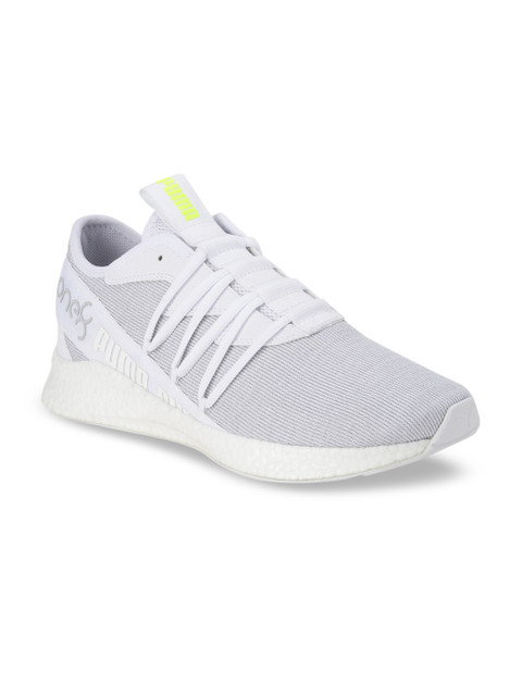 

Puma Unisex White Textile NRGY Star Knit One8 Running Shoes