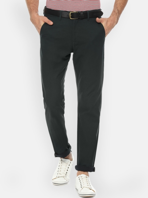 

Allen Solly Men Black Regular Fit Solid Regular Trousers