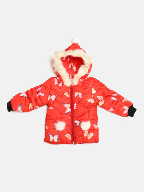 

The Sandbox Clothing Co. Girls Pink Printed Windcheater Jacket