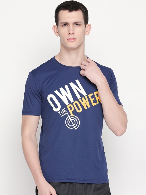 

Ajile by Pantaloons Men Navy Blue Printed Round Neck T-shirt