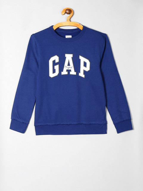 

GAP Boys Blue Printed Sweatshirt