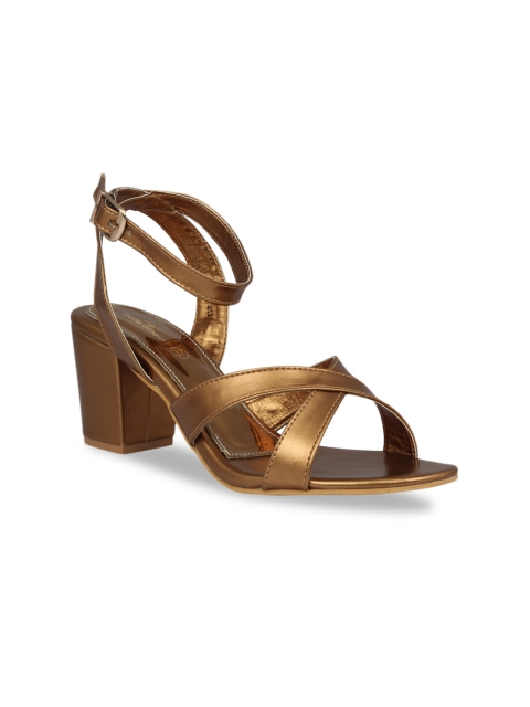 

pelle albero Women Bronze-Toned Solid Heels