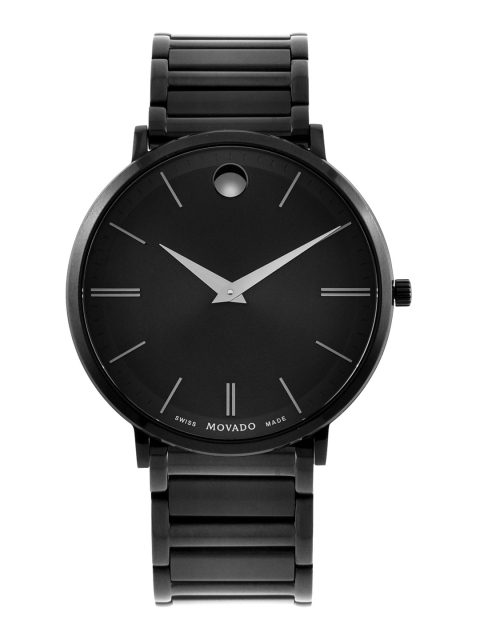 

MOVADO Men Black Ultra Slim Swiss Made Analogue Watch 607210