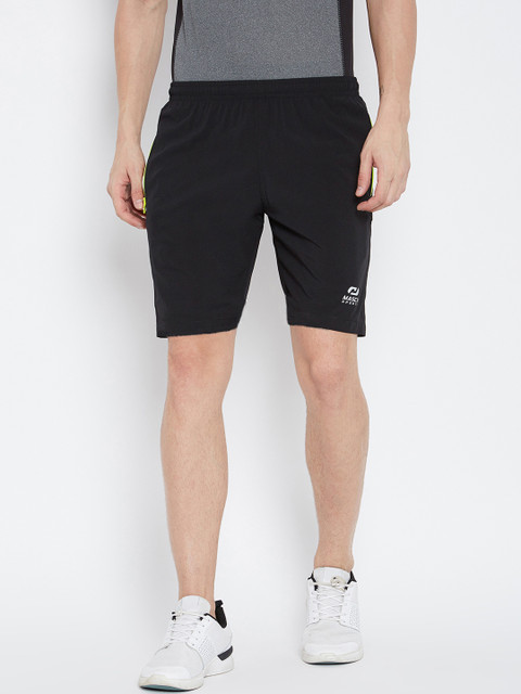 

Masch Sports Men Black Solid Regular Fit Sports Shorts