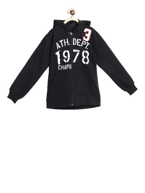 

SWEET ANGEL Unisex Black Printed Hooded Sweatshirt