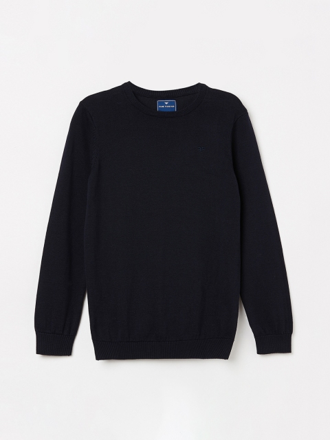 

Fame Forever by Lifestyle Boys Navy Blue Solid Sweater