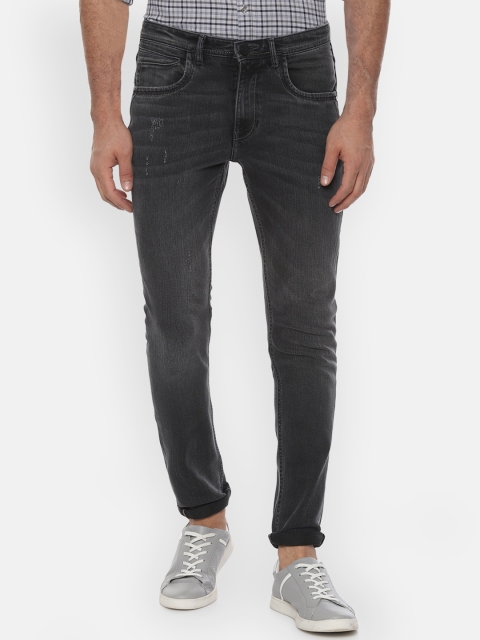 

V Dot Men Grey Skinny Fit Mid-Rise Clean Look Stretchable Jeans