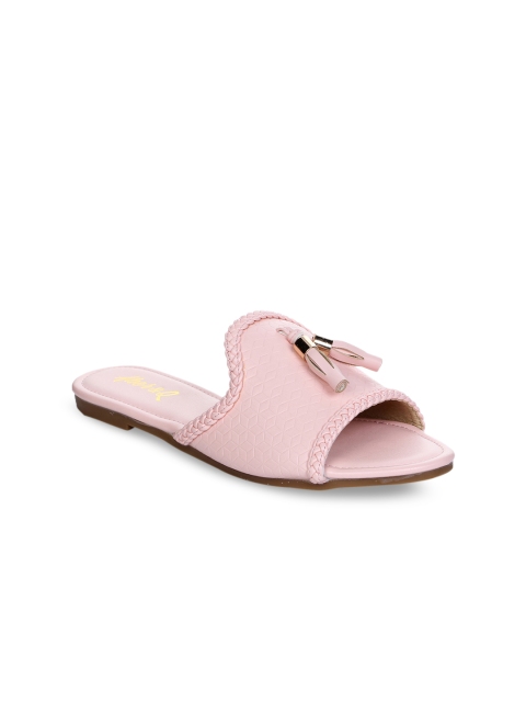 

Aber & Q Women Pink Solid Open Toe Flats