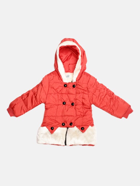 

The Sandbox Clothing Co. Girls Red Self Design Windcheater Jacket