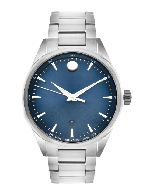 

MOVADO Men Blue Stratus Swiss Made Analogue Watch 607244